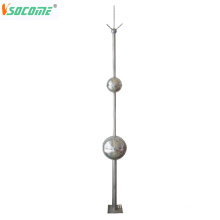 Hot Dip Galvanized Spherical Lightning Arrester Rod Stainless Steel Air Terminal Rod